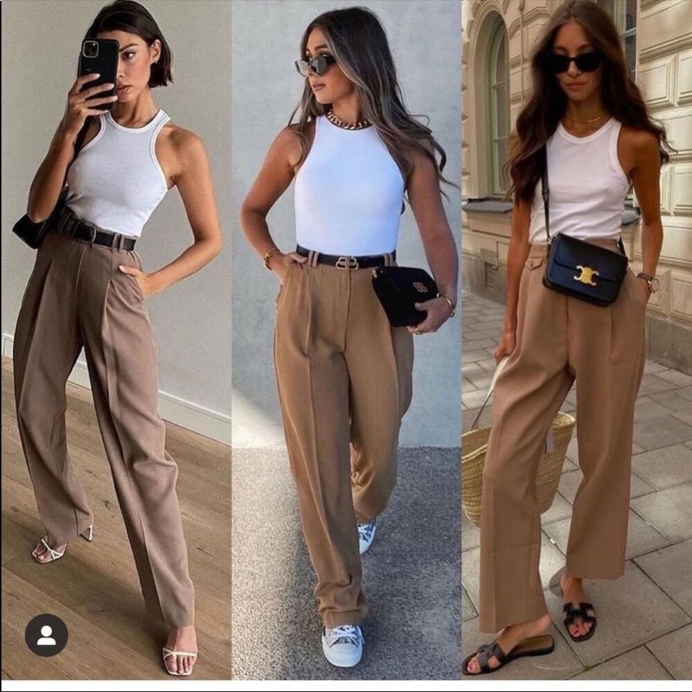 Khaki Tan Dress Slacks for Women Size 6  103